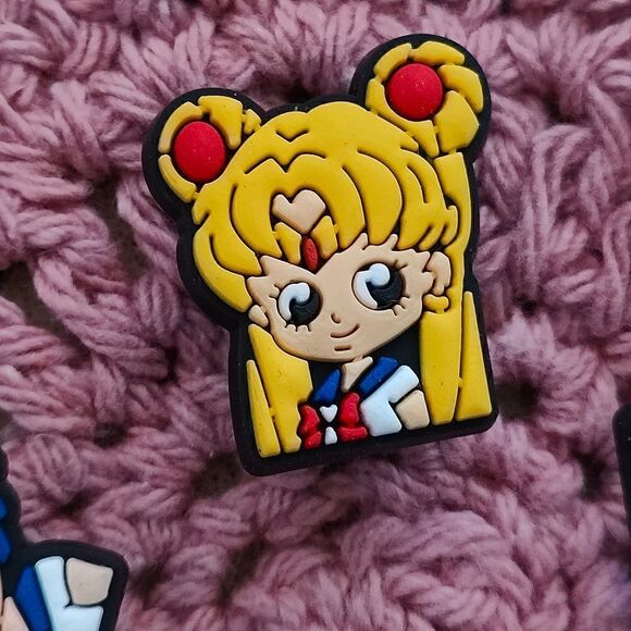 Sailor Moon Croc Charm 6 PC Croc Charm Jibitz - Picture 3 of 9